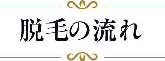 脱毛の流れ